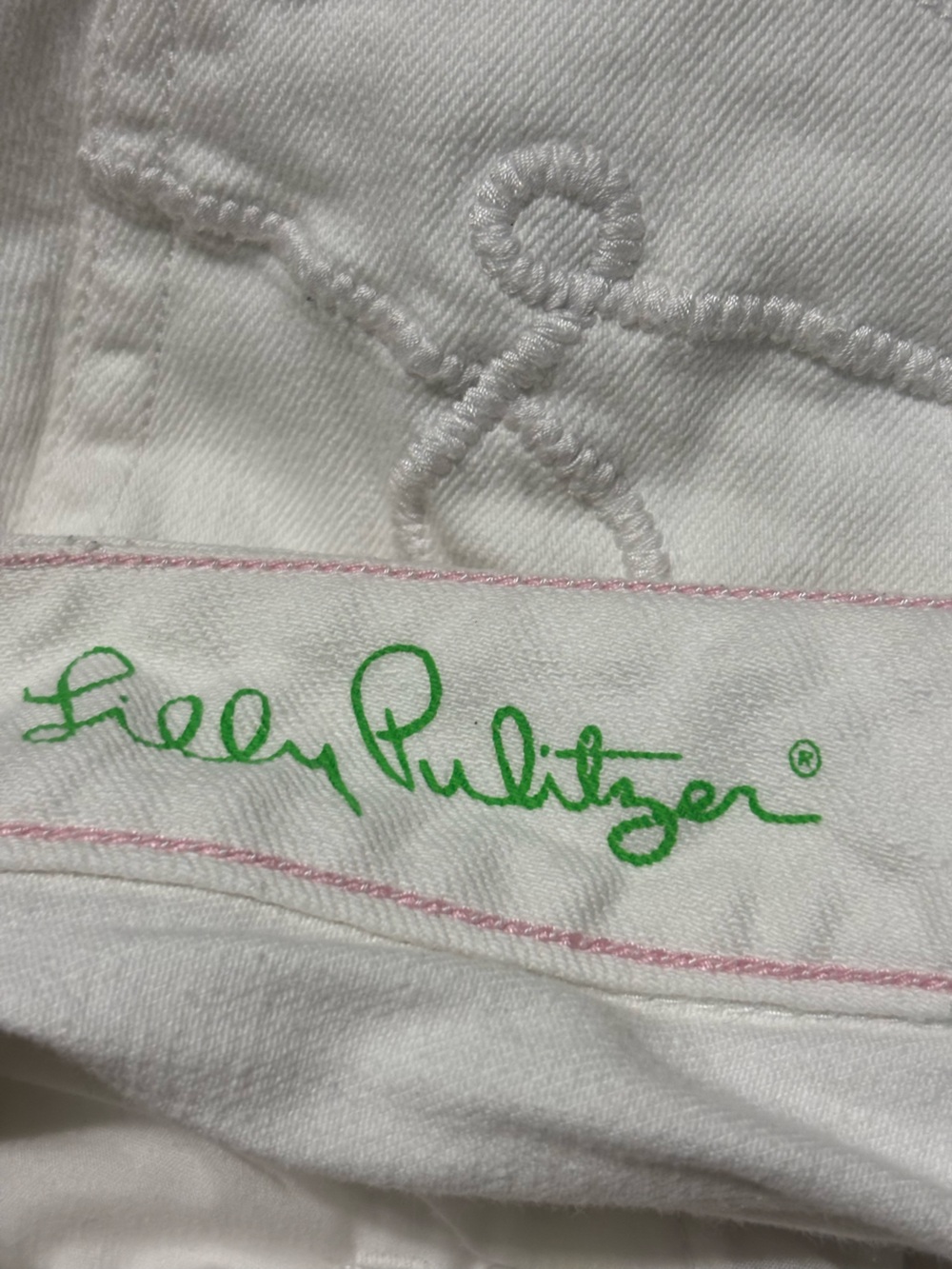 Lilly Pulitzer Size 10 Skinny White Jeans - Picture 7 of 7